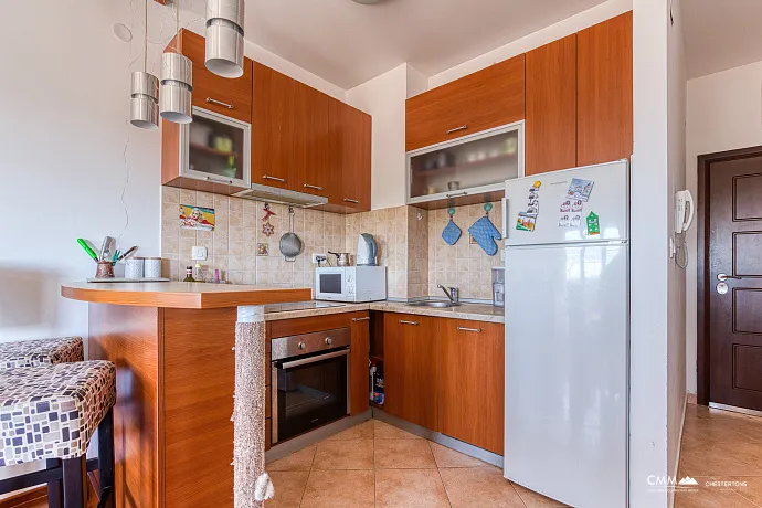 Cozy One-Bedroom Apartment with Sea View — Petrovac, 44 m²